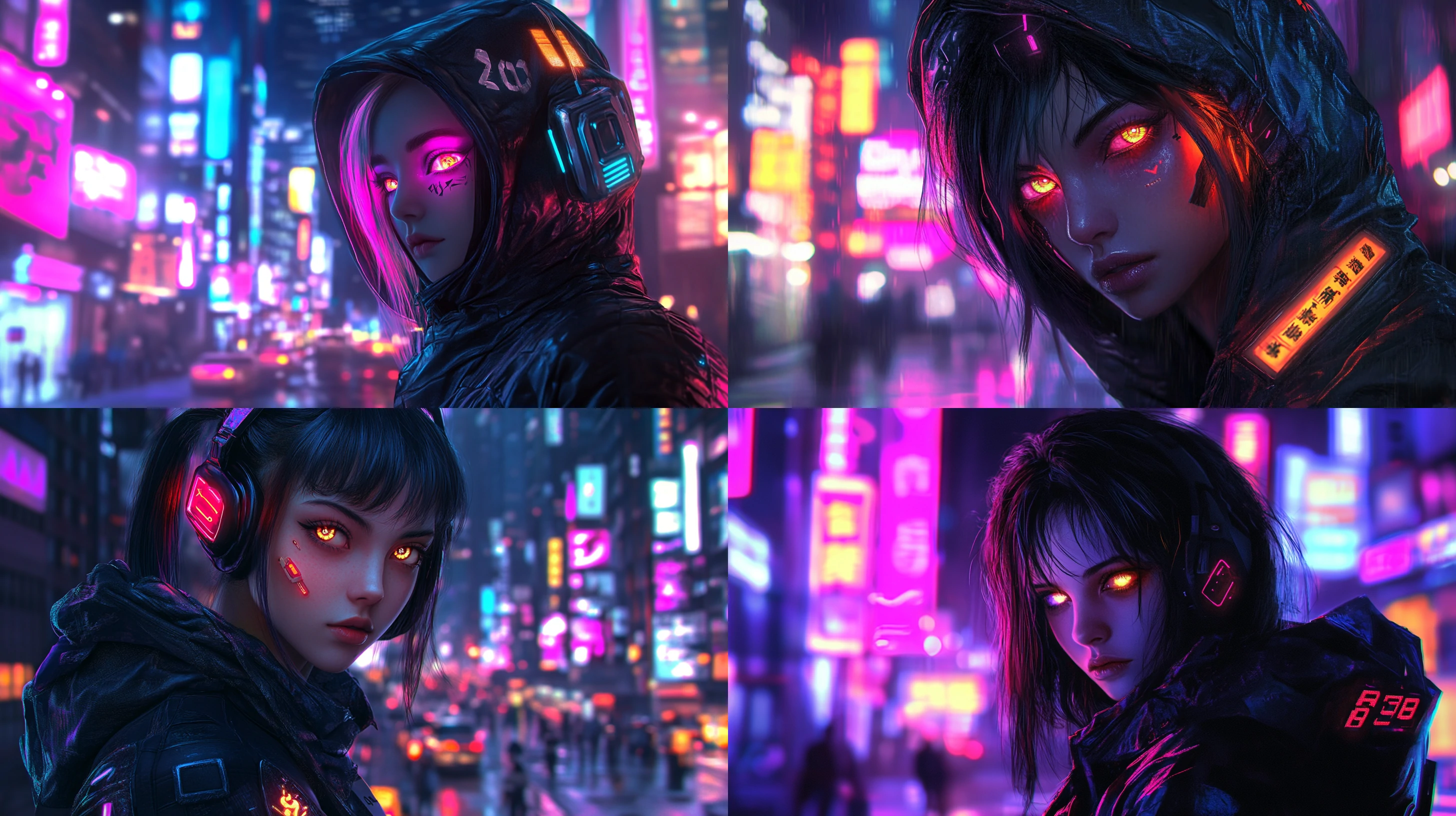 赛博朋克动漫角色